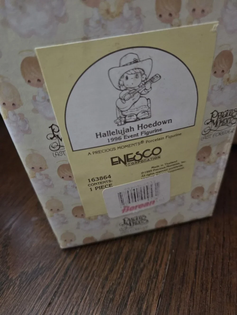 Vtg 1996 Precious Moments HALLELUJAH HOEDOWN Figurine 164864
